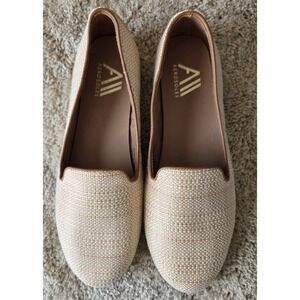 Aerosoles Slip On Flats Size 11  Natural Raffia Woven  *Exc Pre-owned Condition*